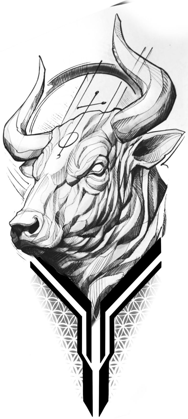 Bull skull tattoo ideas 0013