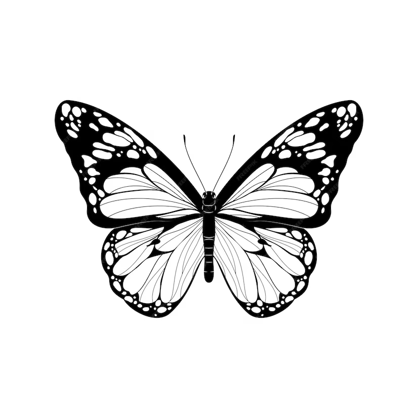 butterfly tattoo drawing ideas cross 0019