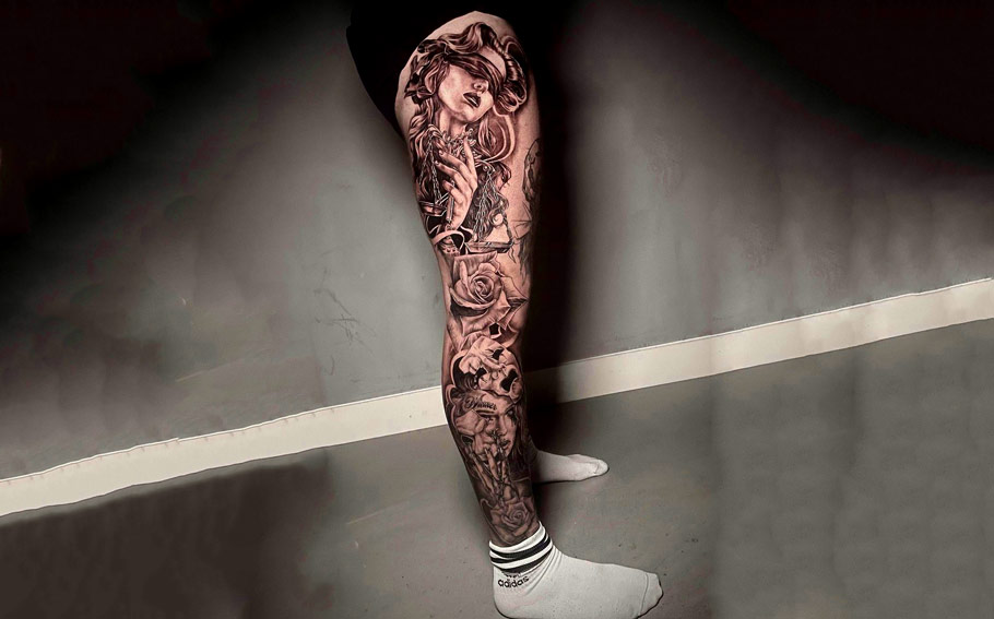 calf tattoo ideas 0053