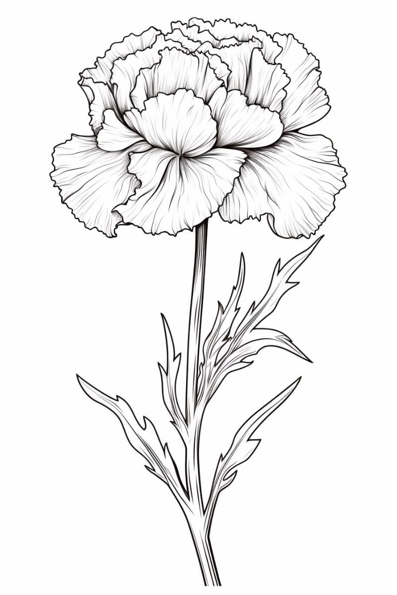 Carnation tattoo ideas 0016