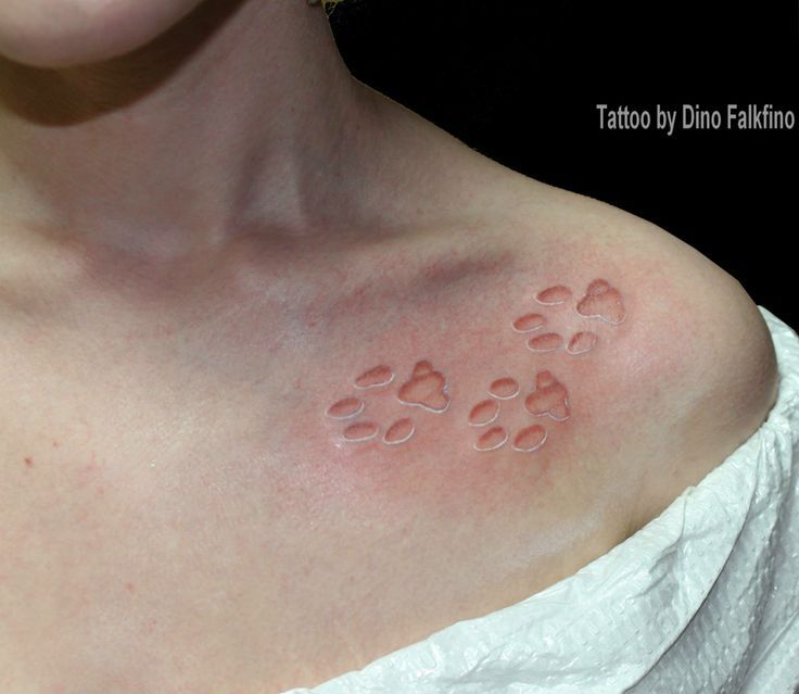 Cat paw print tattoo ideas 0017