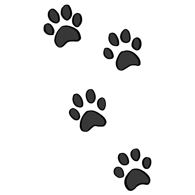 Cat paw print tattoo ideas 0023