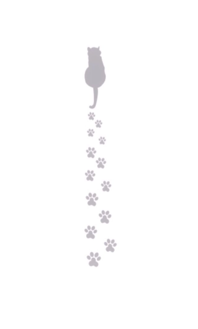 Cat paw print tattoo ideas 0075