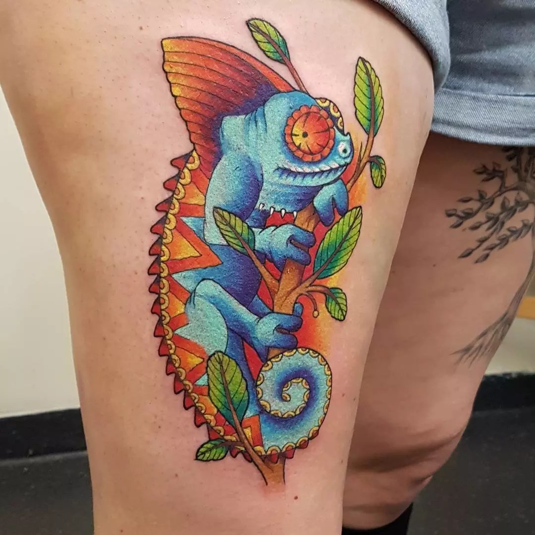 Chameleon Tattoo Ideas 0015