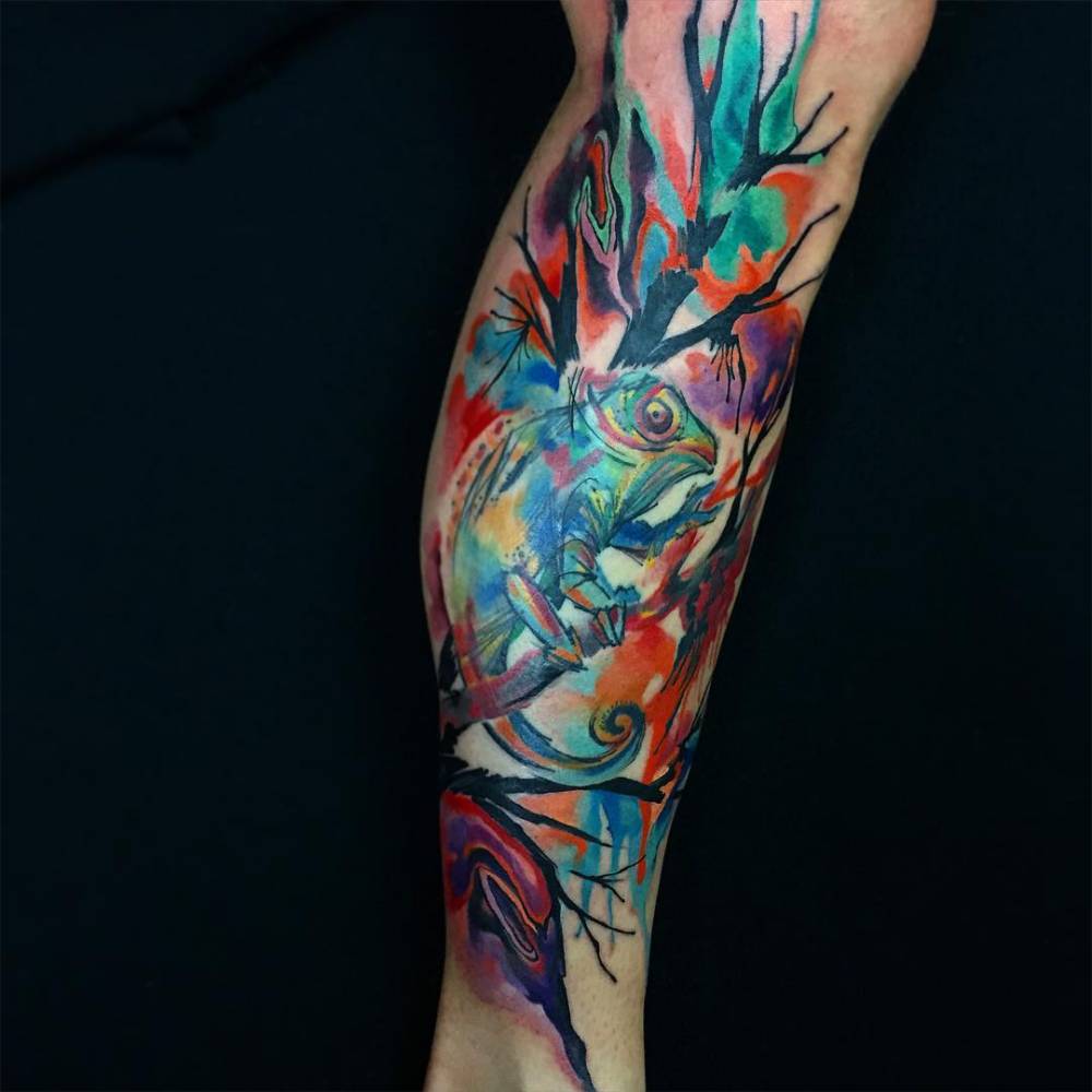 Chameleon Tattoo Ideas 0017