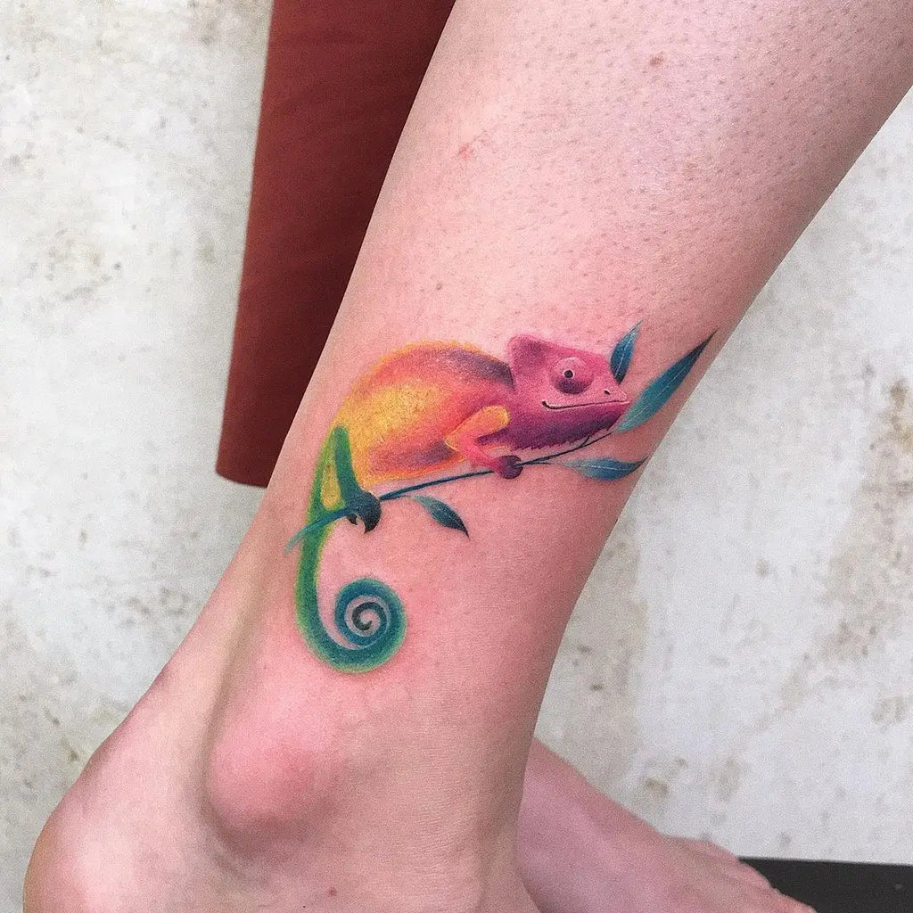 chameleon tattoo placement suggestions.