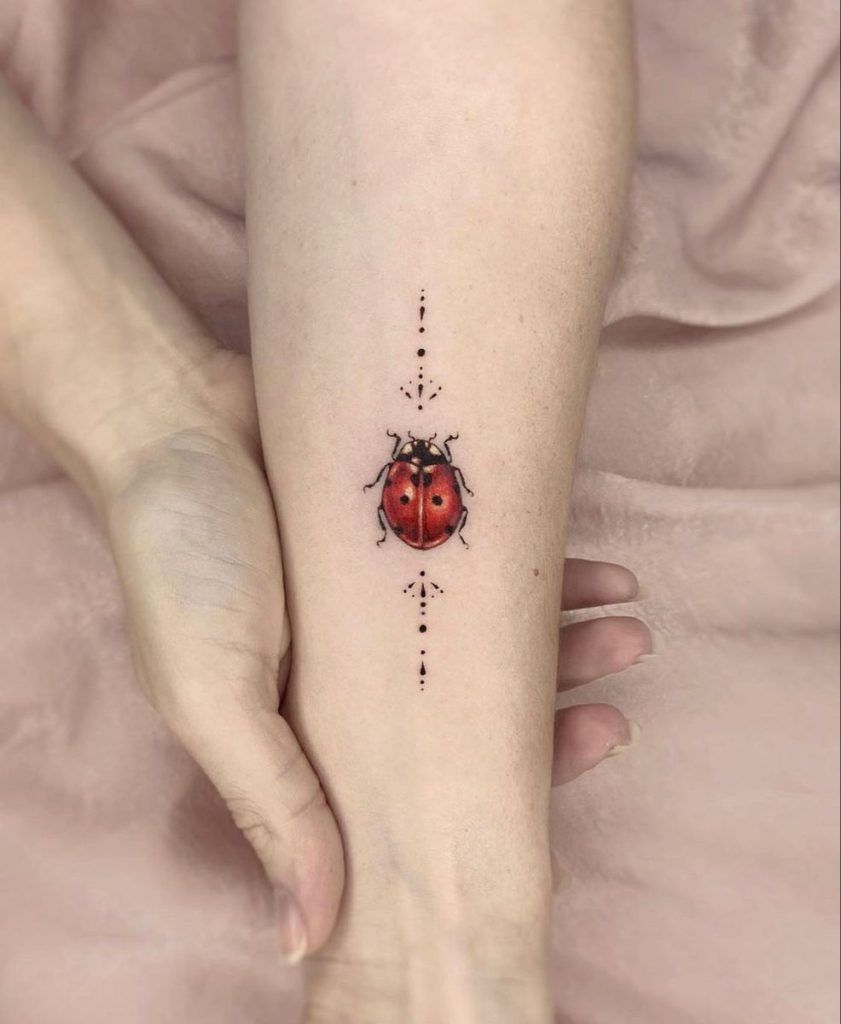 charming small ladybug tattoo styles.