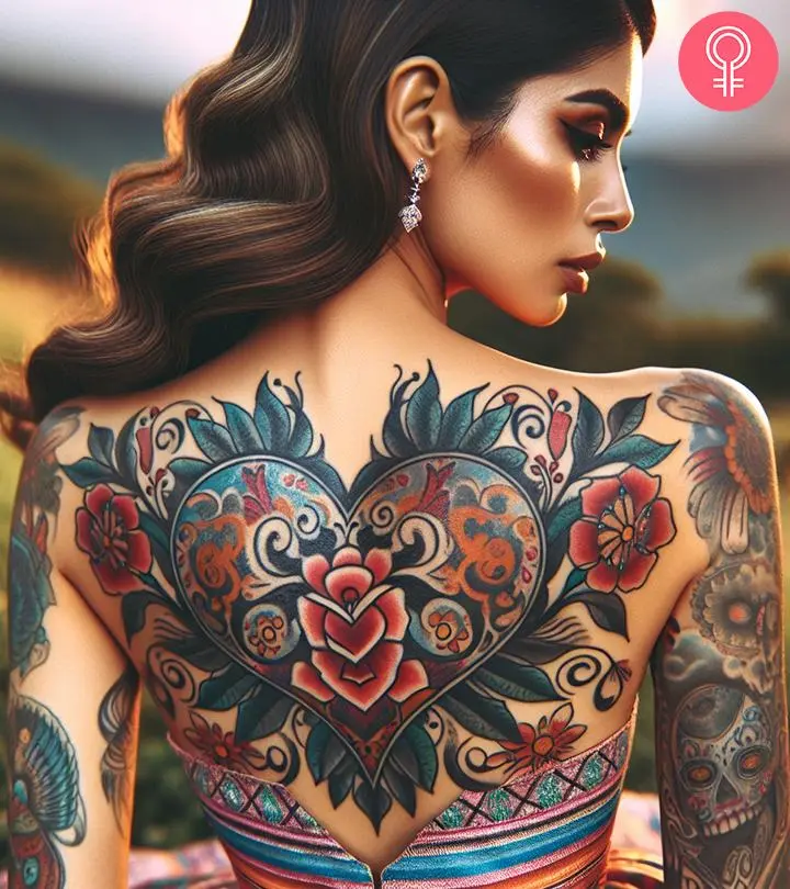 chic back tattoo ideas for females.