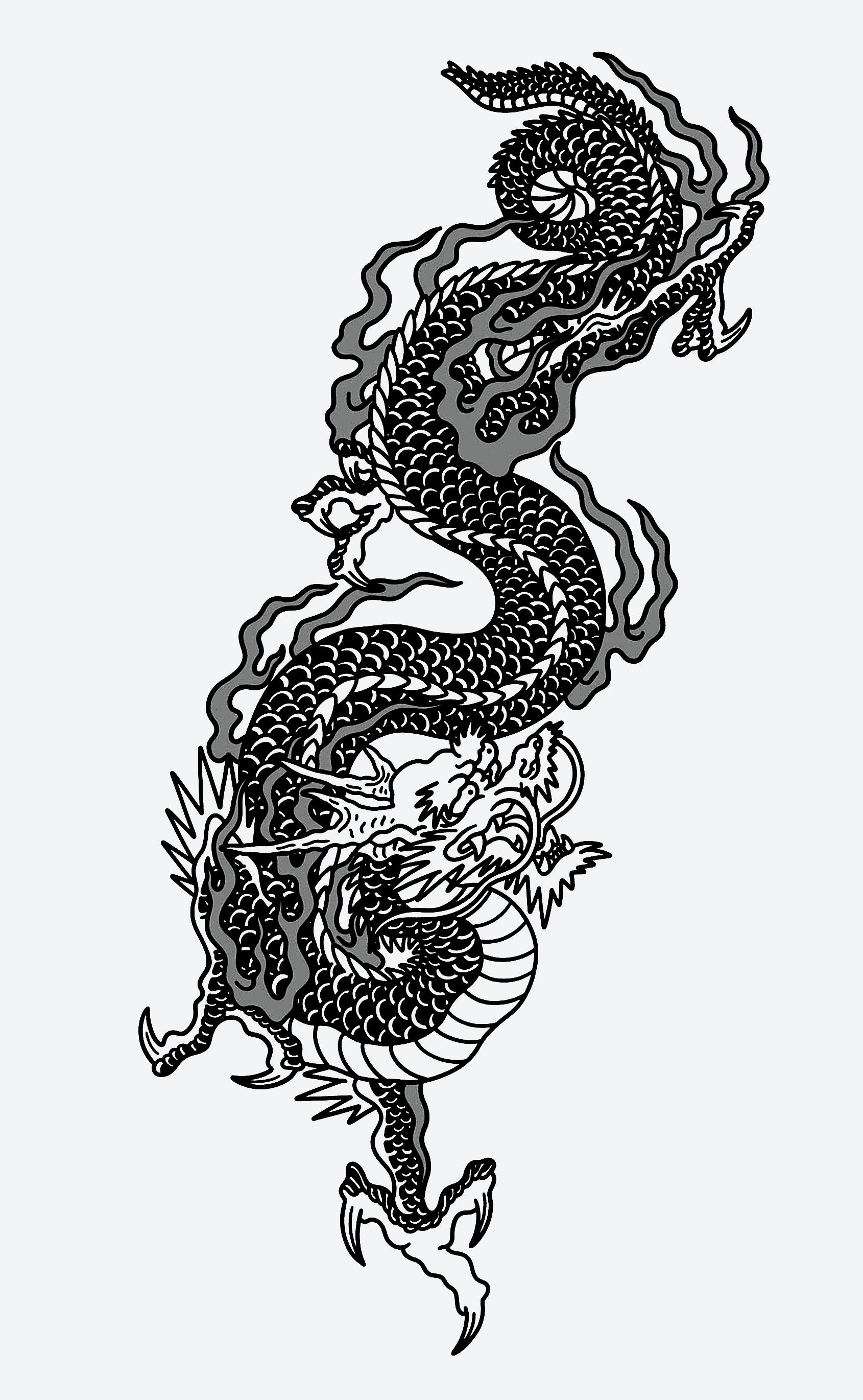 Chinese dragon tattoo ideas 0021