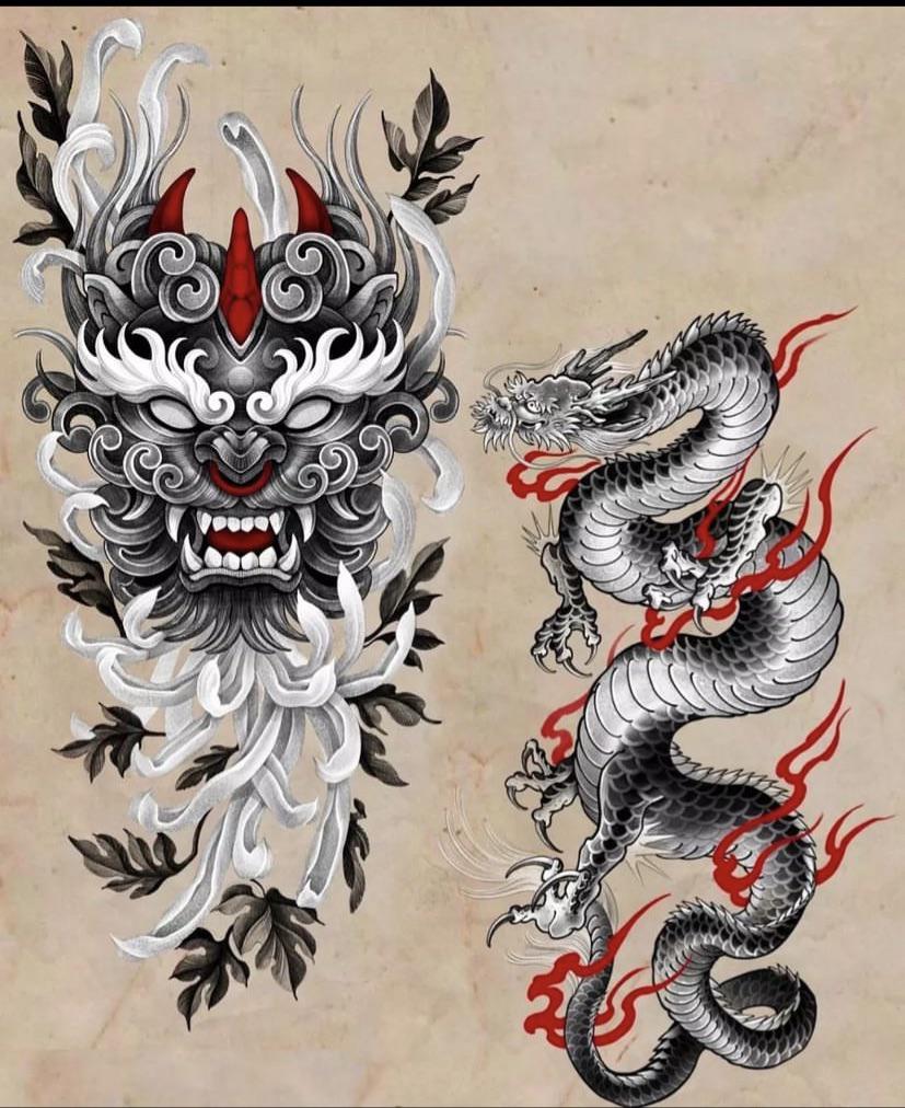 Chinese dragon tattoo ideas 0033