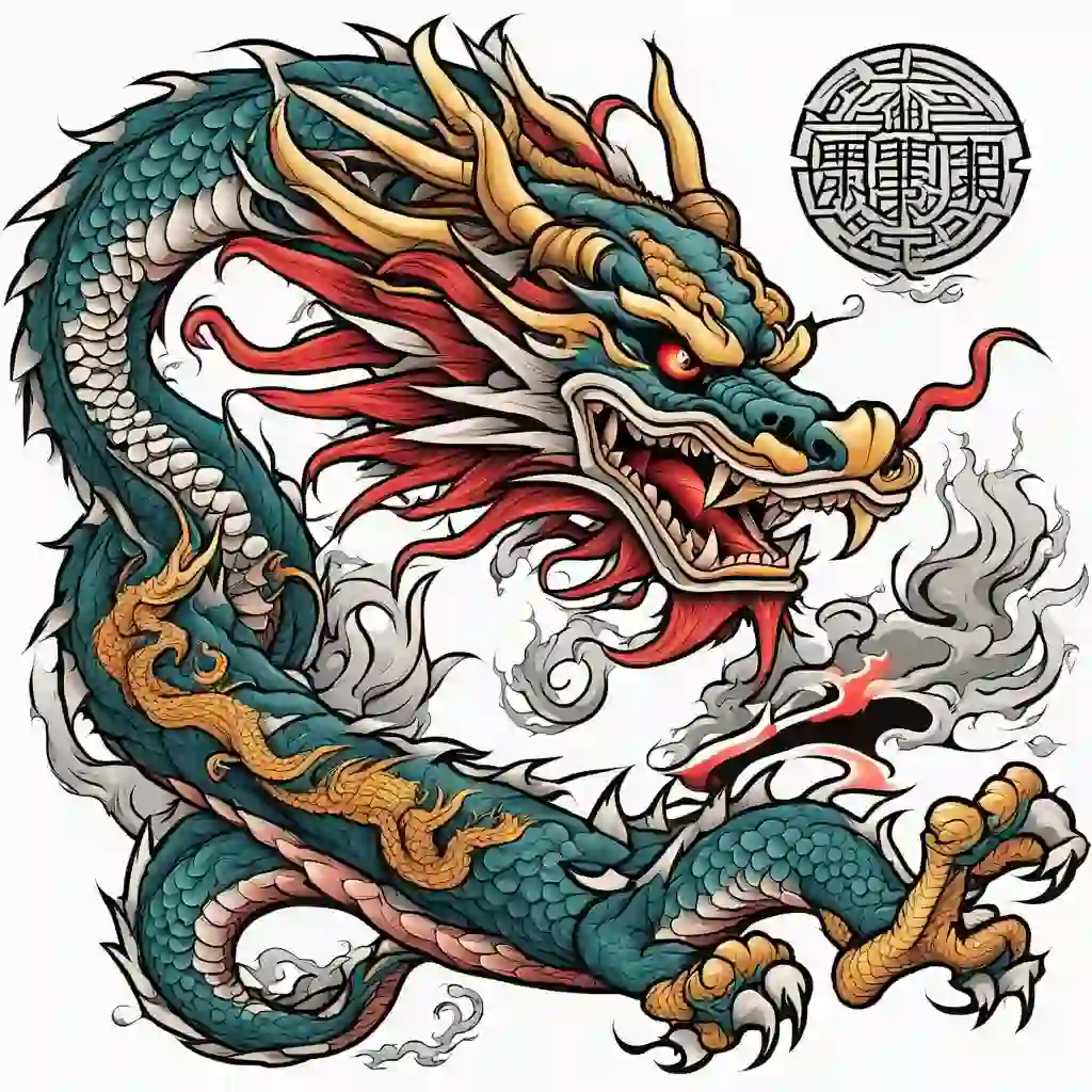 Chinese dragon tattoo ideas 0046