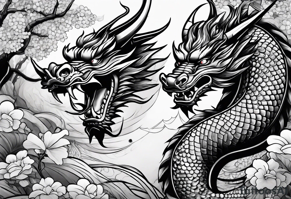 Chinese dragon tattoo ideas 0056