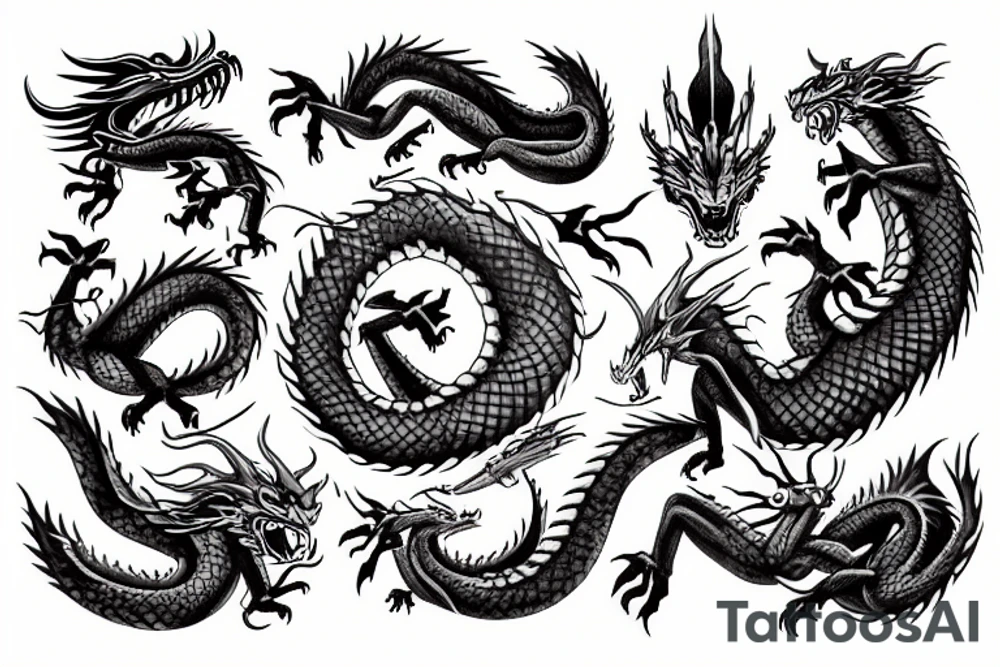 Chinese dragon tattoo ideas 0082