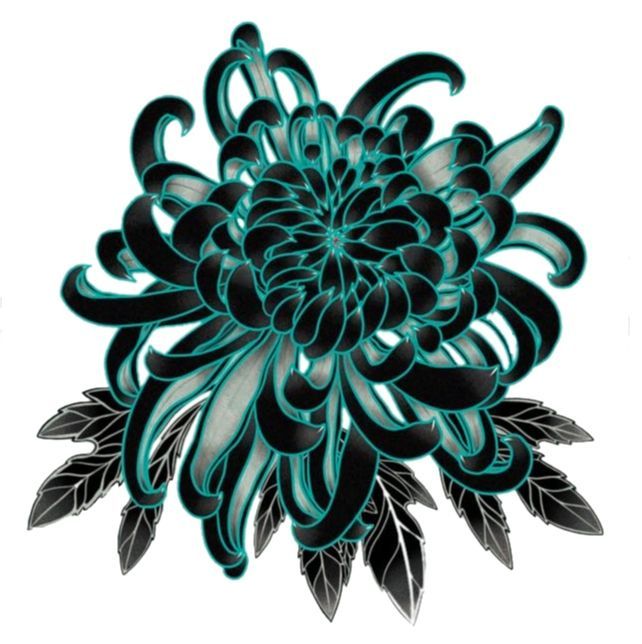 Chrysanthemum tattoo small 0063