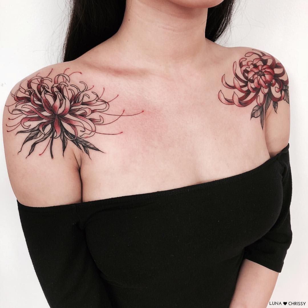 Chrysanthemum tattoo small 0071