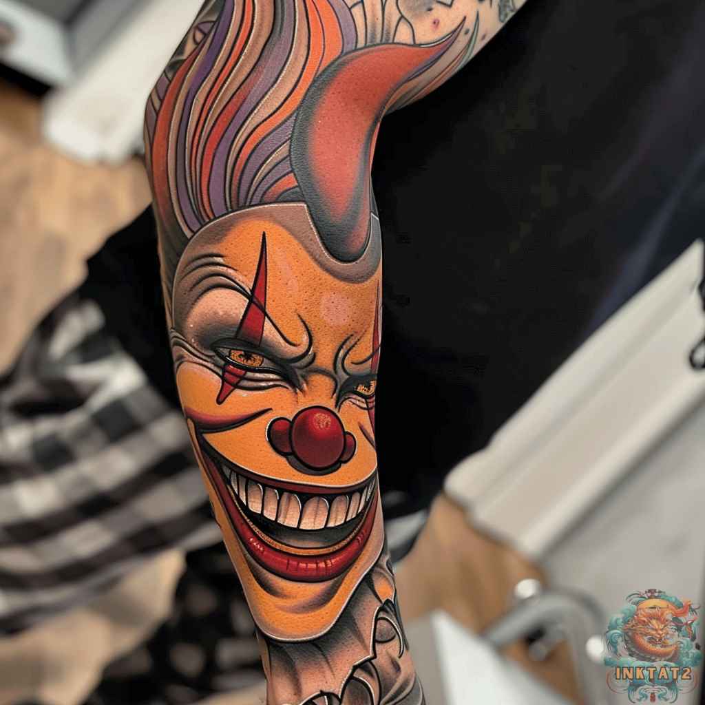 clown tattoo ideas 0043