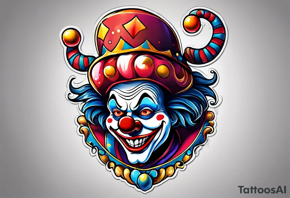 clown tattoo ideas 0067