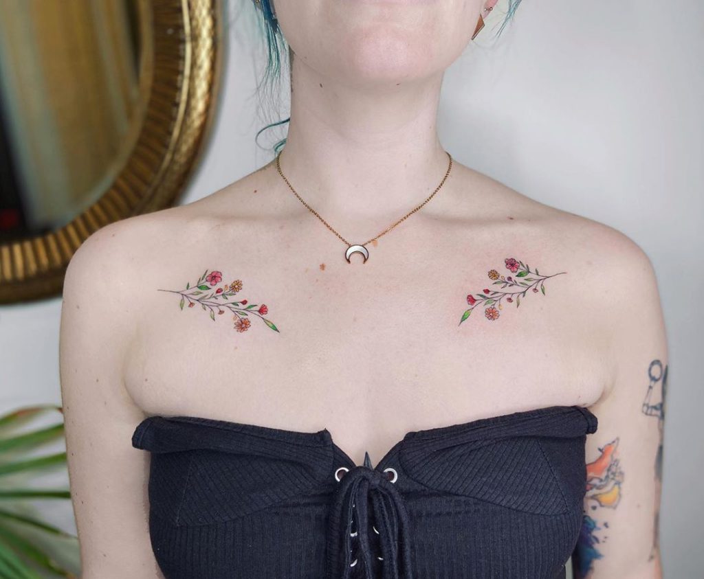 collarbone tattoo ideas 0055