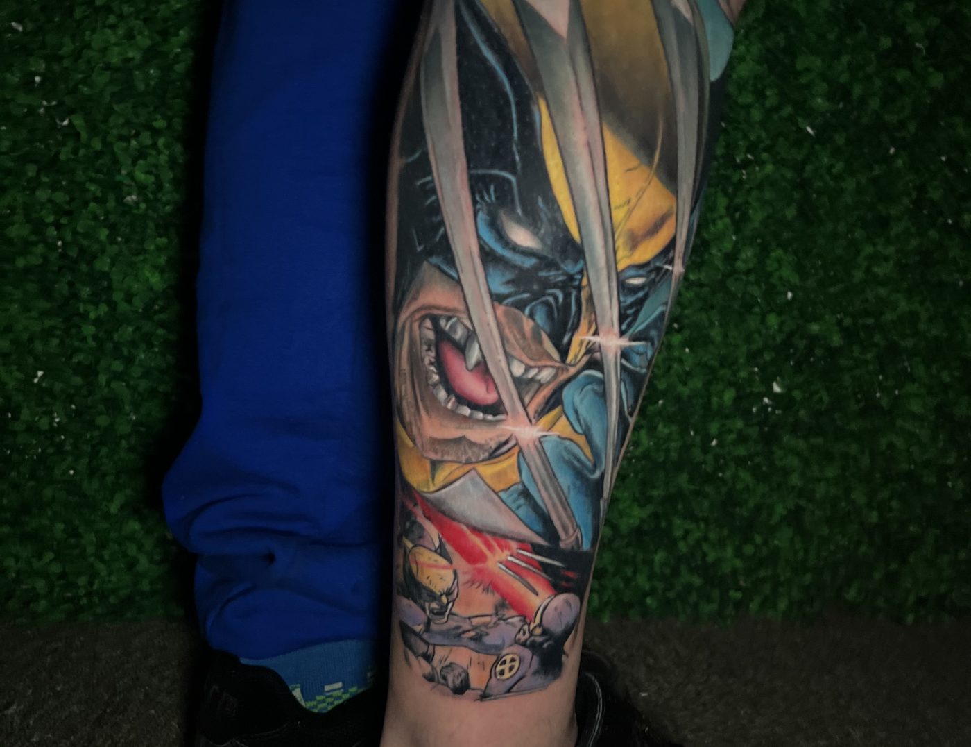 color wolverine tattoo ideas for men