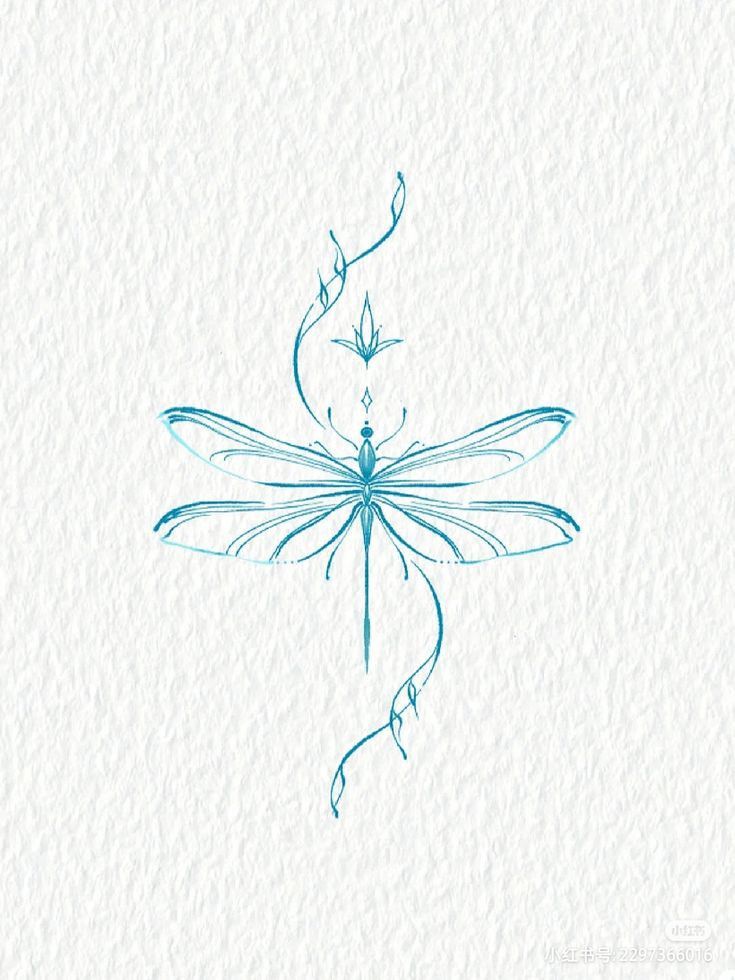 colorful dragonfly tattoo inspiration