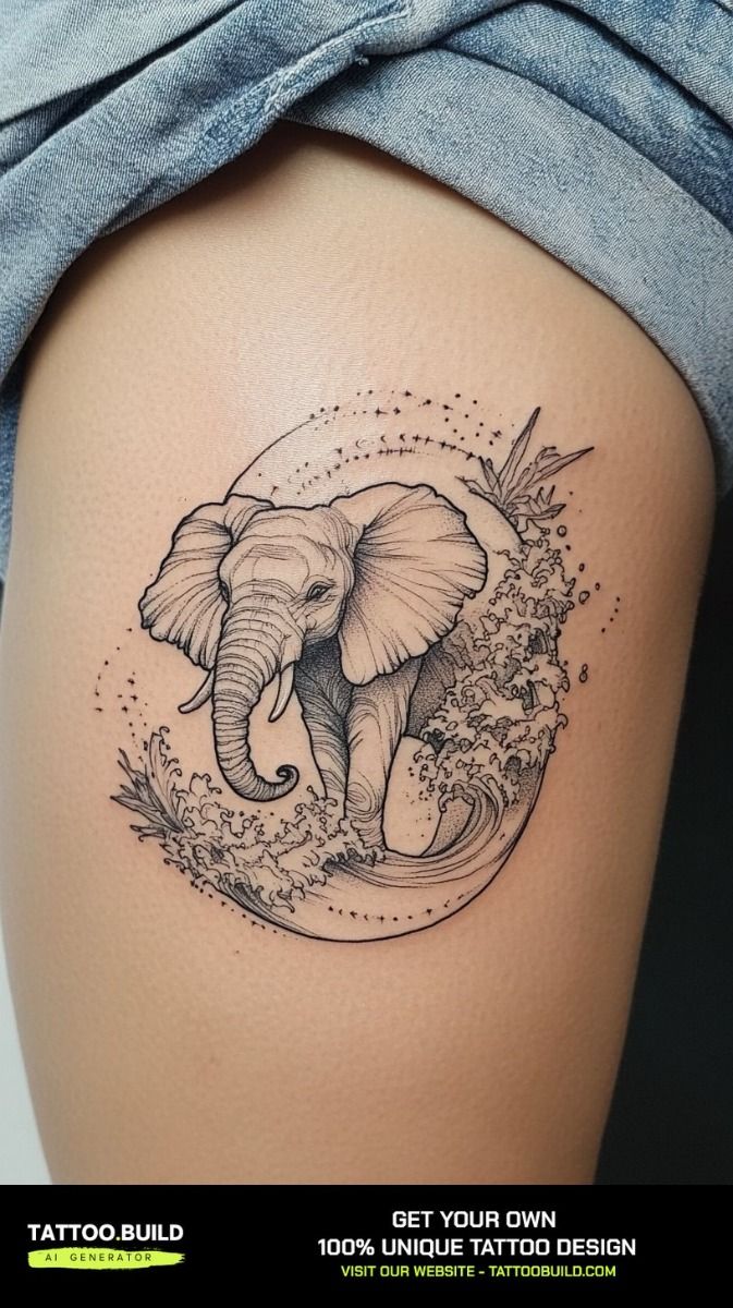 colorful elephant tattoo ideas for vibrancy