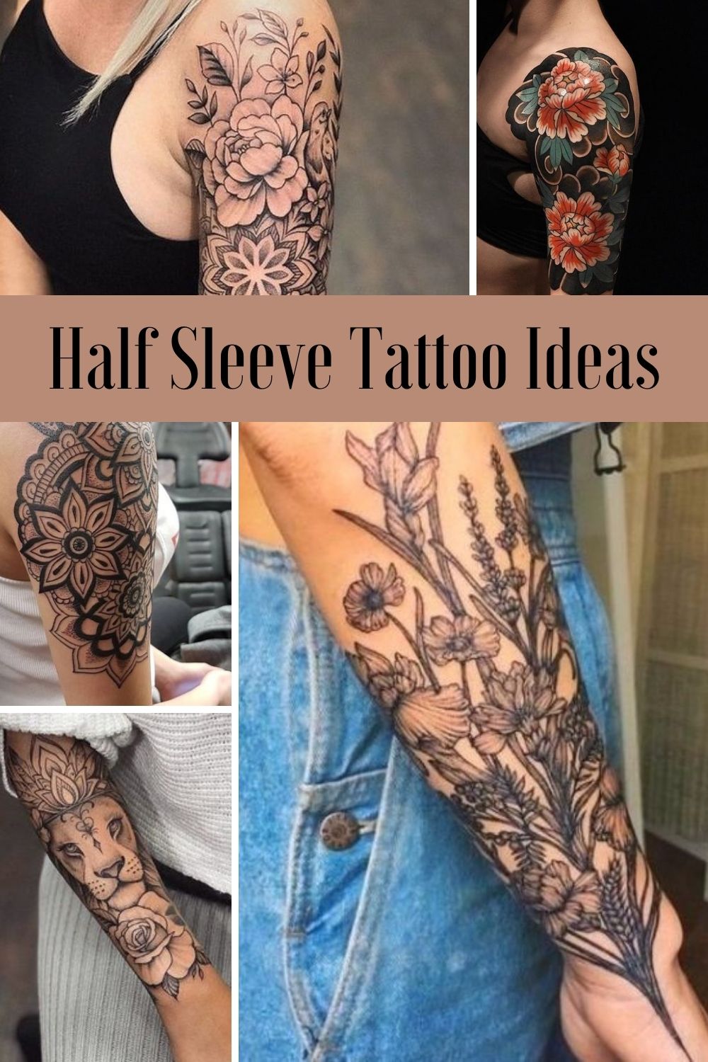 colorful half sleeve tattoo ideas