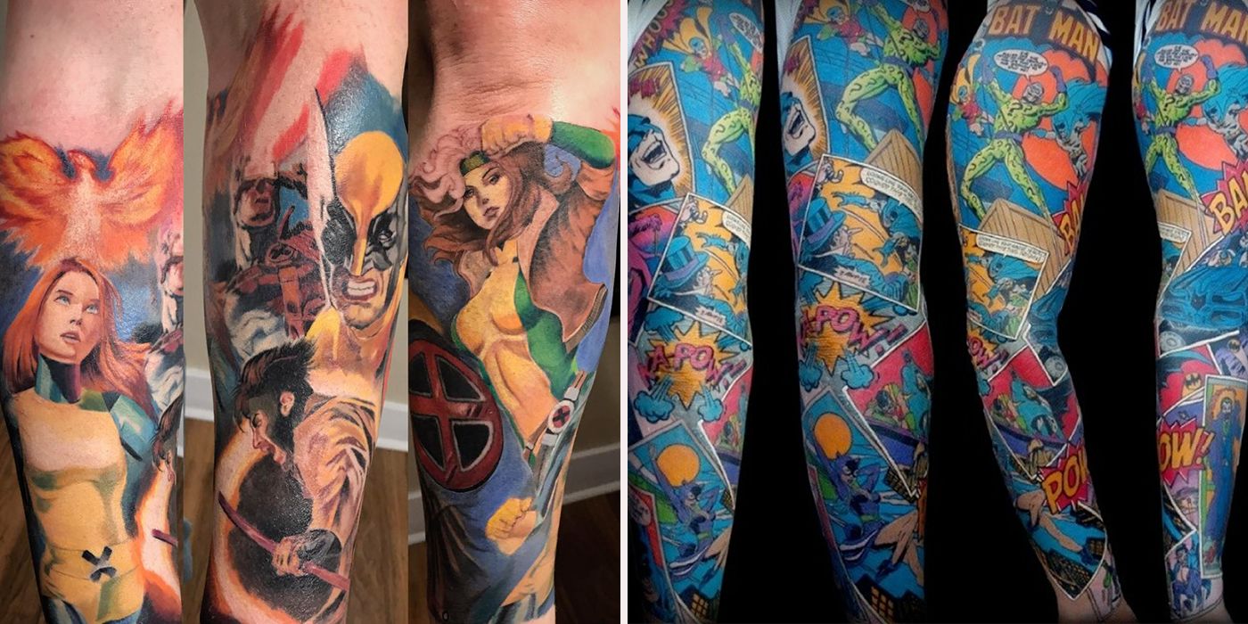 comic character tattoo ideas