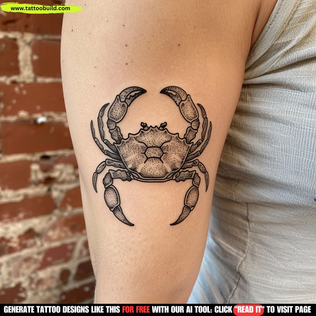 crab tattoo ideas with meaning