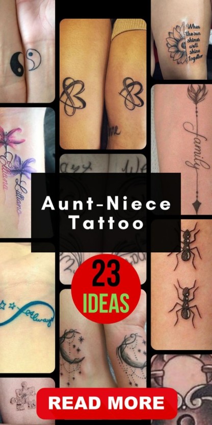 creative aunt and niece tattoo concepts