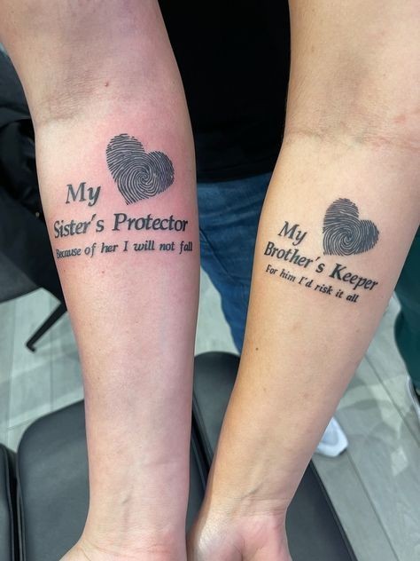 creative brother and sister tattoo concepts