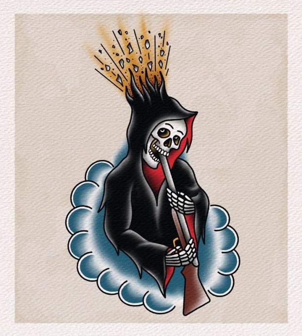 creative death tattoo ideas