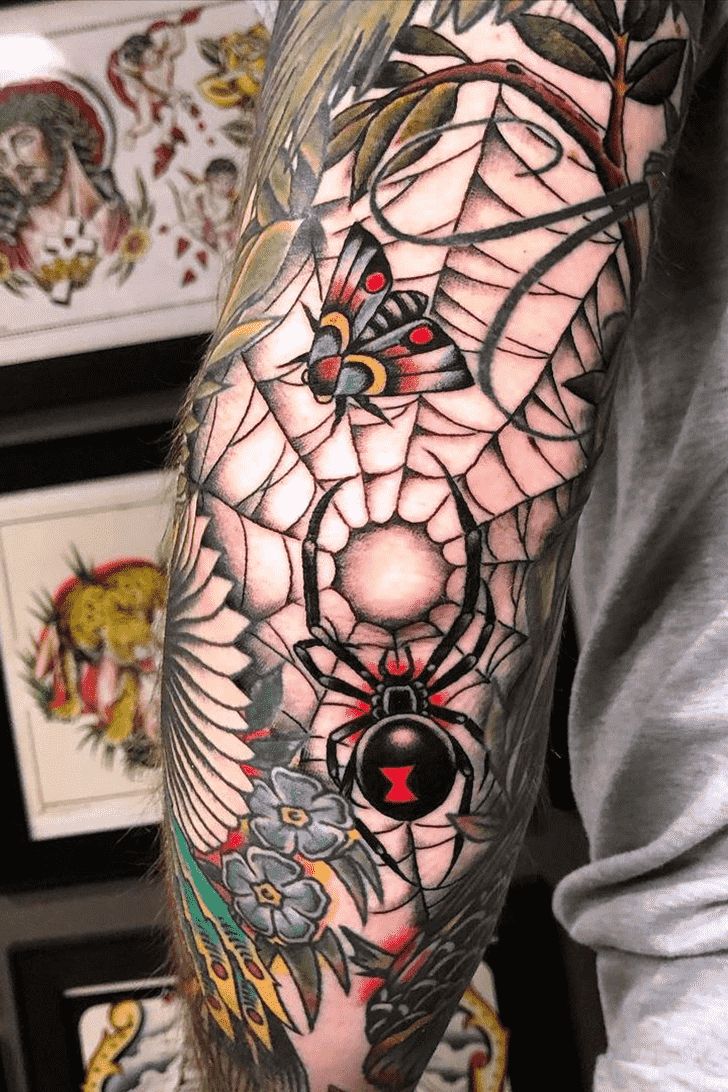 creative elbow tattoo designs