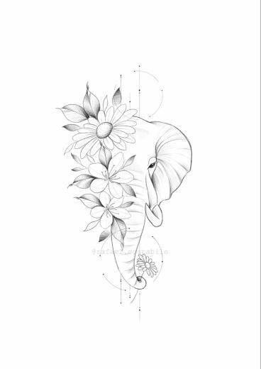 creative elephant tattoo ideas