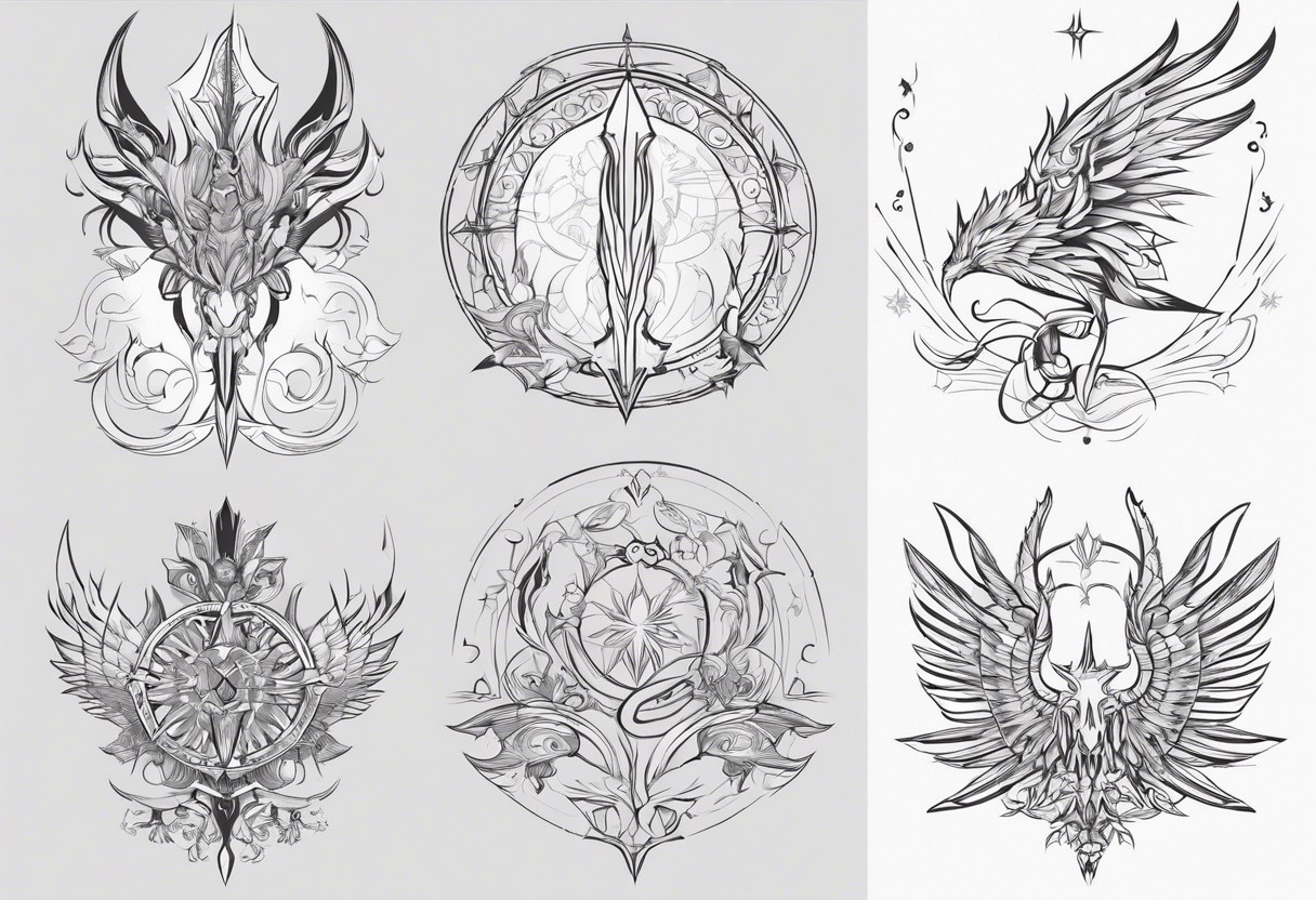 creative Final Fantasy tattoo inspiration