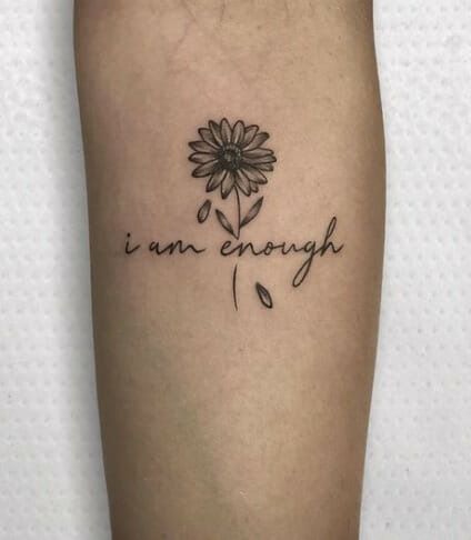 creative i am enough tattoo inspiration