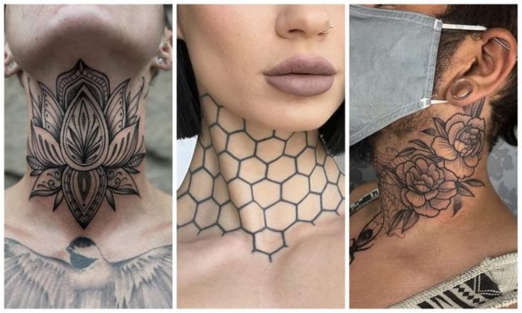 Creative ideas for throat tattoos