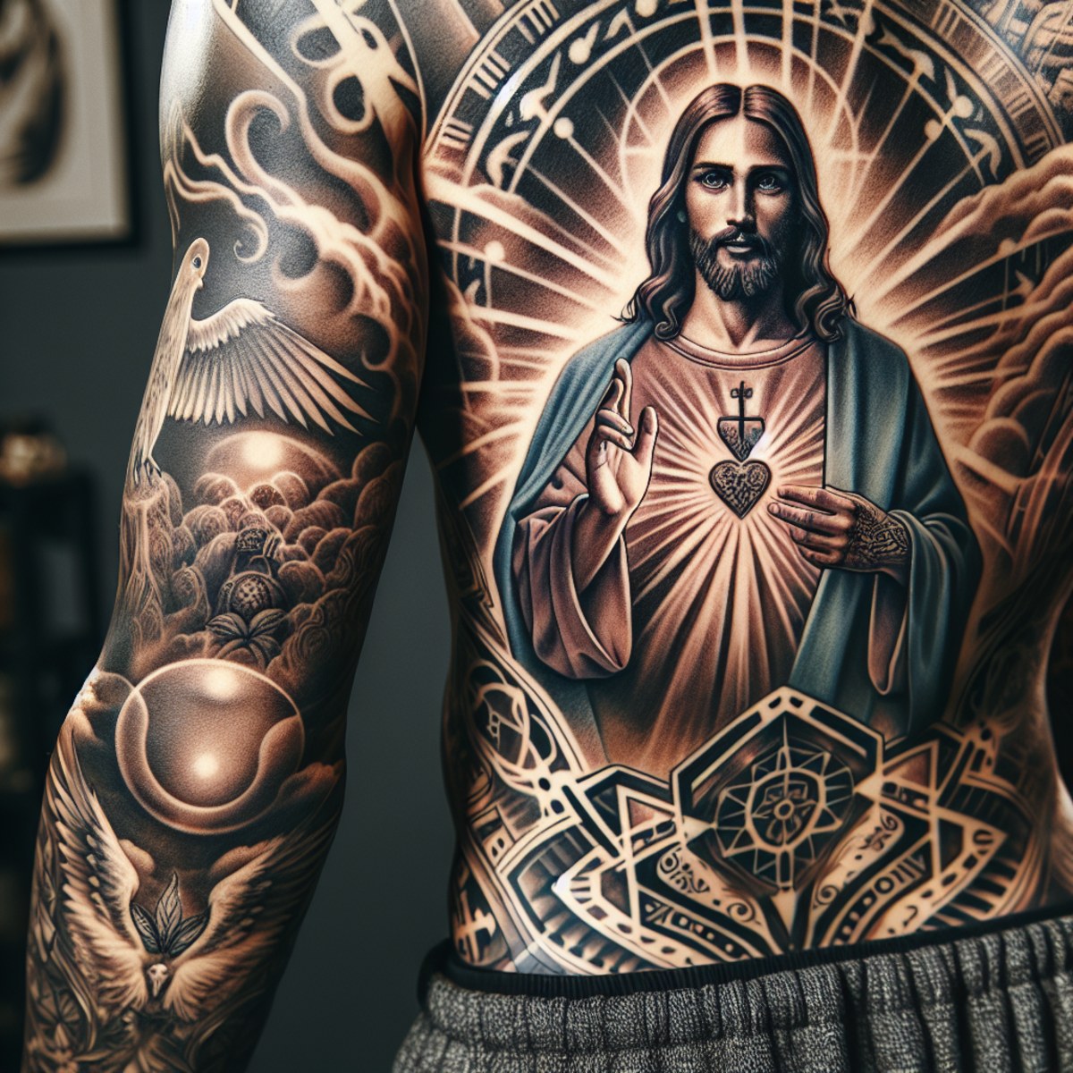 creative Jesus tattoo ideas