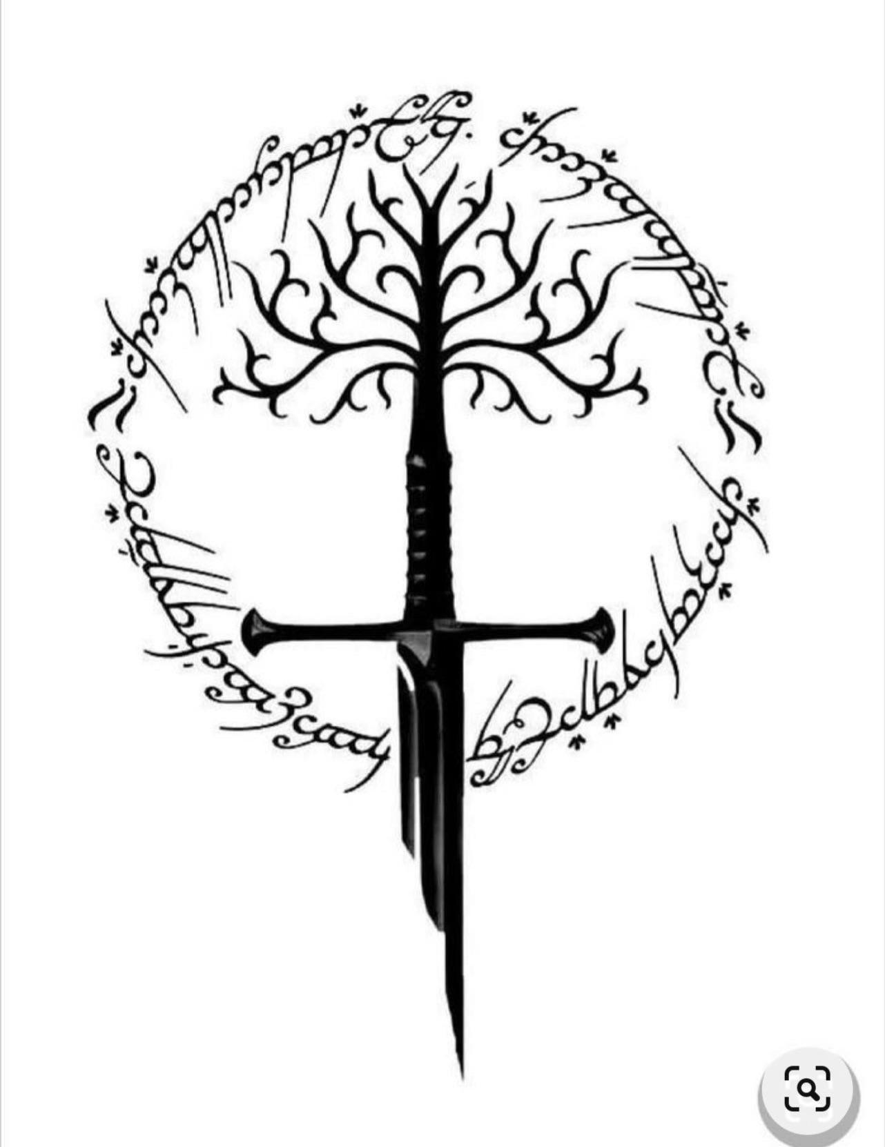 creative lord of the rings tattoo ideas