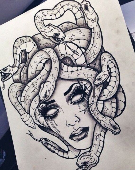 creative medusa tattoo placements