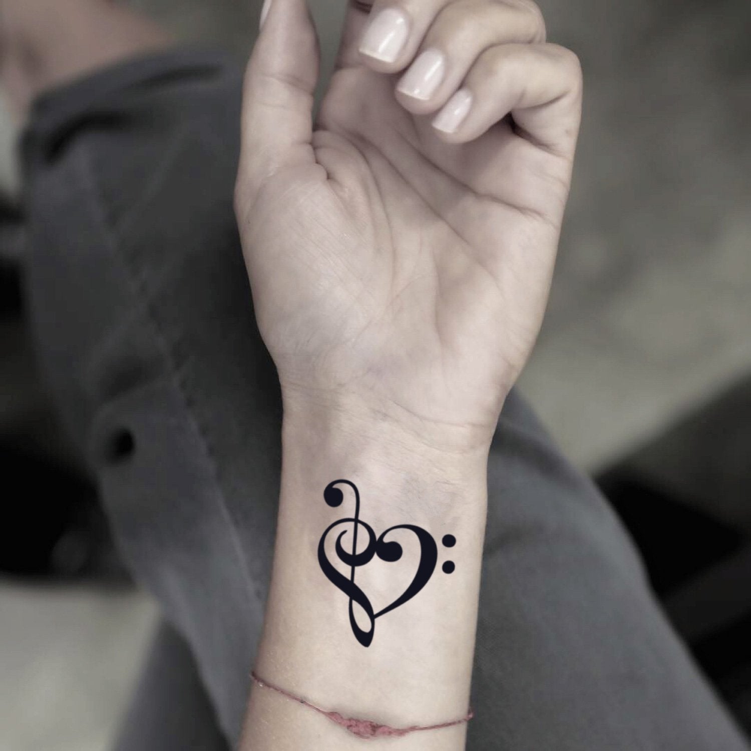 creative music notes tattoo concepts