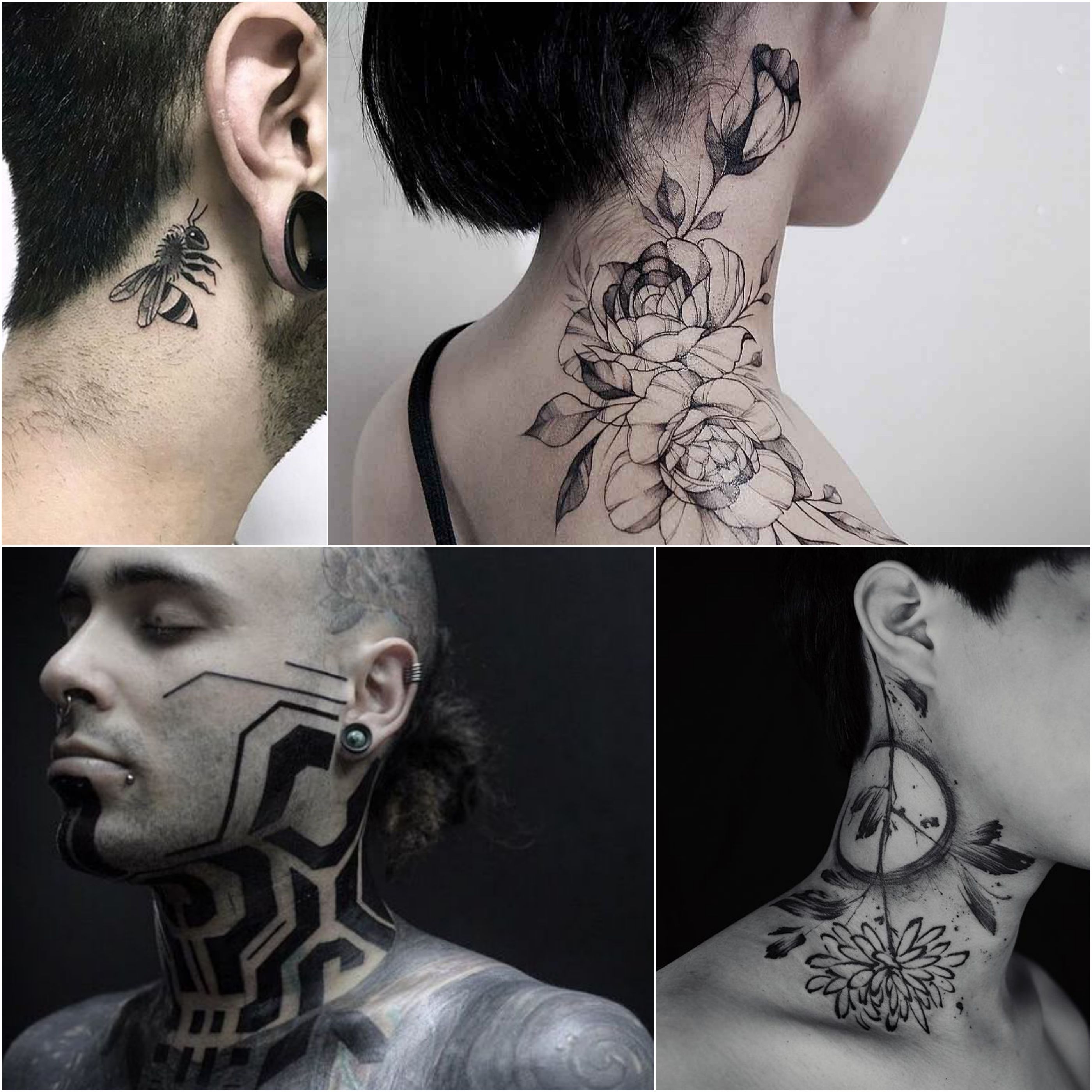 creative neck tattoo ideas