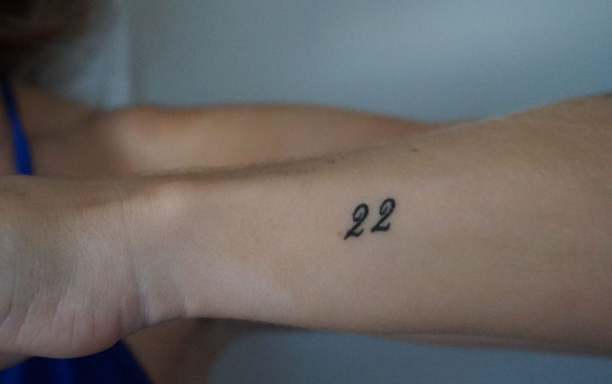 creative placements for simple numerology 22 tattoo ideas