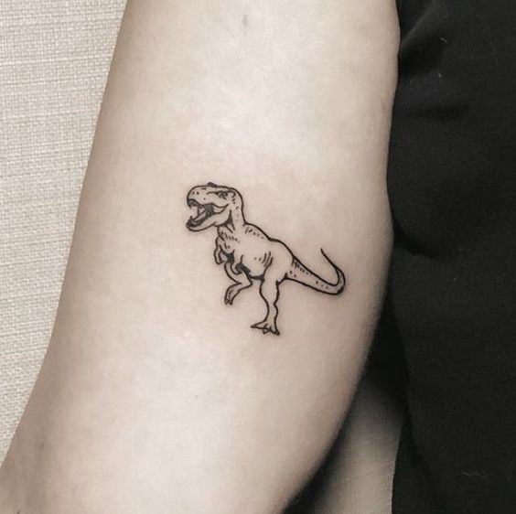 creative small dinosaur tattoo variations