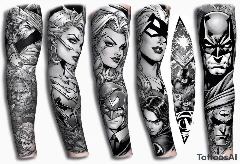 creative superhero tattoo inspirations