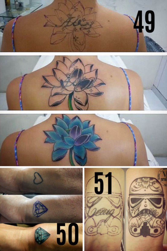 creative tattoo ideas for name cover up