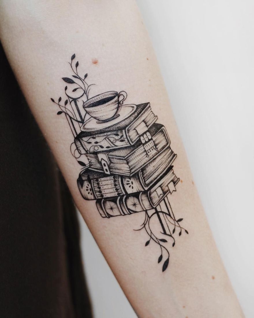 creative tattoos for bibliophiles