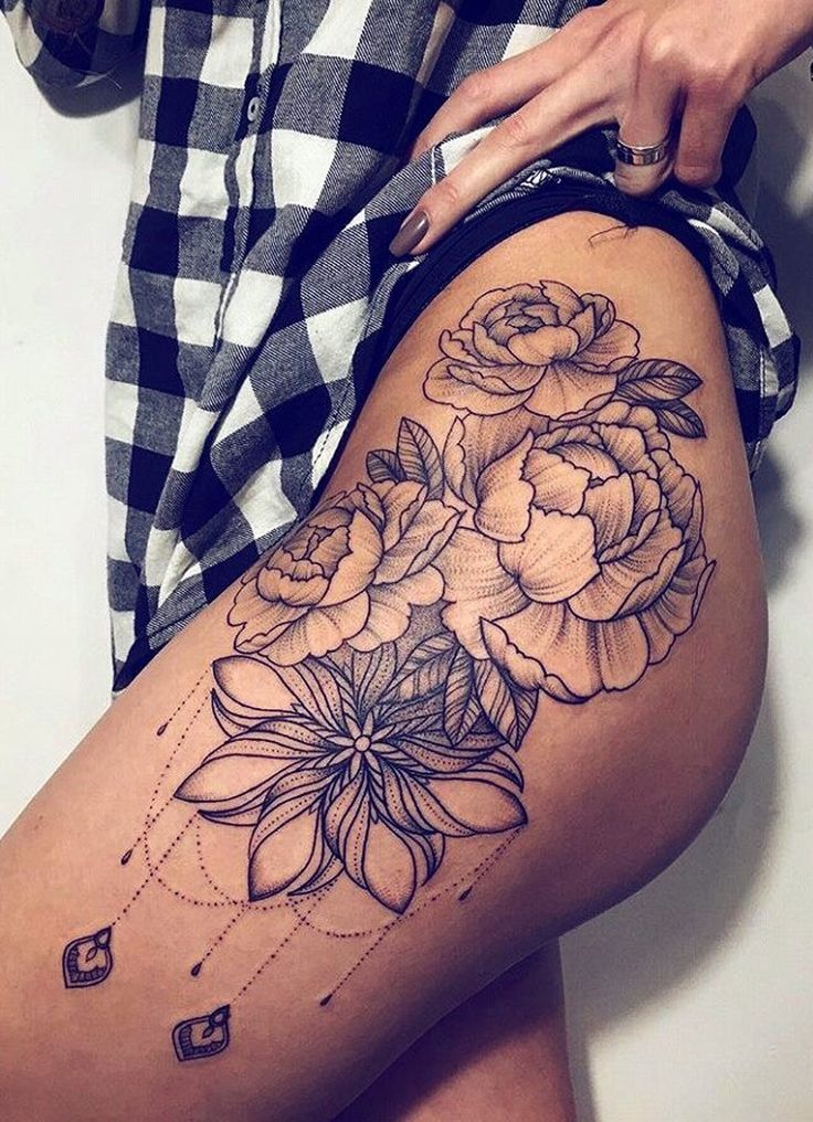 creative thigh tattoo ideas