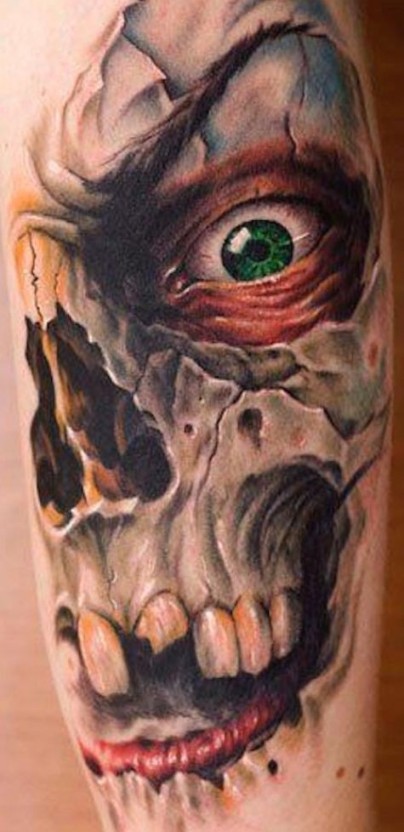 creative zombie tattoo ideas