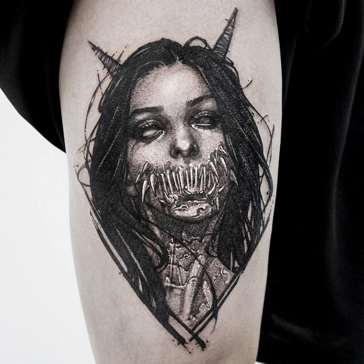 creepy cute tattoo ideas 0043