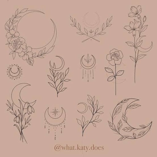 crescent moon tattoo ideas 0010